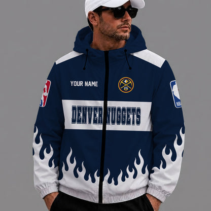 [HOT DEAL] NEW CUSTOMIZED NBA08 DNU DENVER NUGGETS WINDBREAKER JACKET