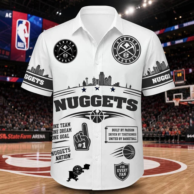 [HOT DEAL] NEW CUSTOMIZED NBA08 DNU DENVER NUGGETS UNISEX HAWAIIAN SHIRT