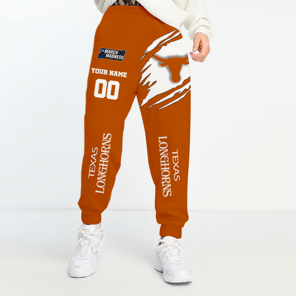 LIMITED DROP - NEW CUSTOMIZED | NCAA MAM08 TXL TX LONGHORNS UNISEX LONG PANTS