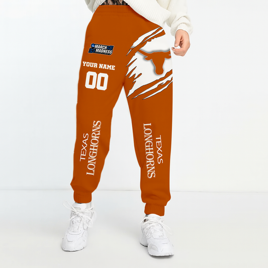 LIMITED DROP - NEW CUSTOMIZED | NCAA MAM08 TXL TX LONGHORNS UNISEX LONG PANTS