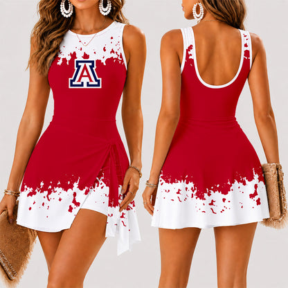 [FAN FAVORITE] NEW CUSTOMIZED NCAA MAM09 ARW ARIZONA WILDCATS WOMEN'S SUMMER SKORT DRESS