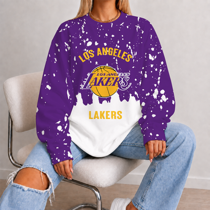 [HOT DEAL] NEW CUSTOMIZED NBA09 LLA LOS ANGELES LAKERS UNISEX SWEATSHIRT