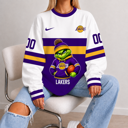 [HOT DEAL] NEW CUSTOMIZED NBA09 LLA LOS ANGELES LAKERS UNISEX SWEATSHIRT