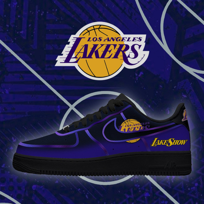 [HOT DEAL] NEW CUSTOMIZED NBA09 LLA LOS ANGELES LAKERS AF1 SHOES