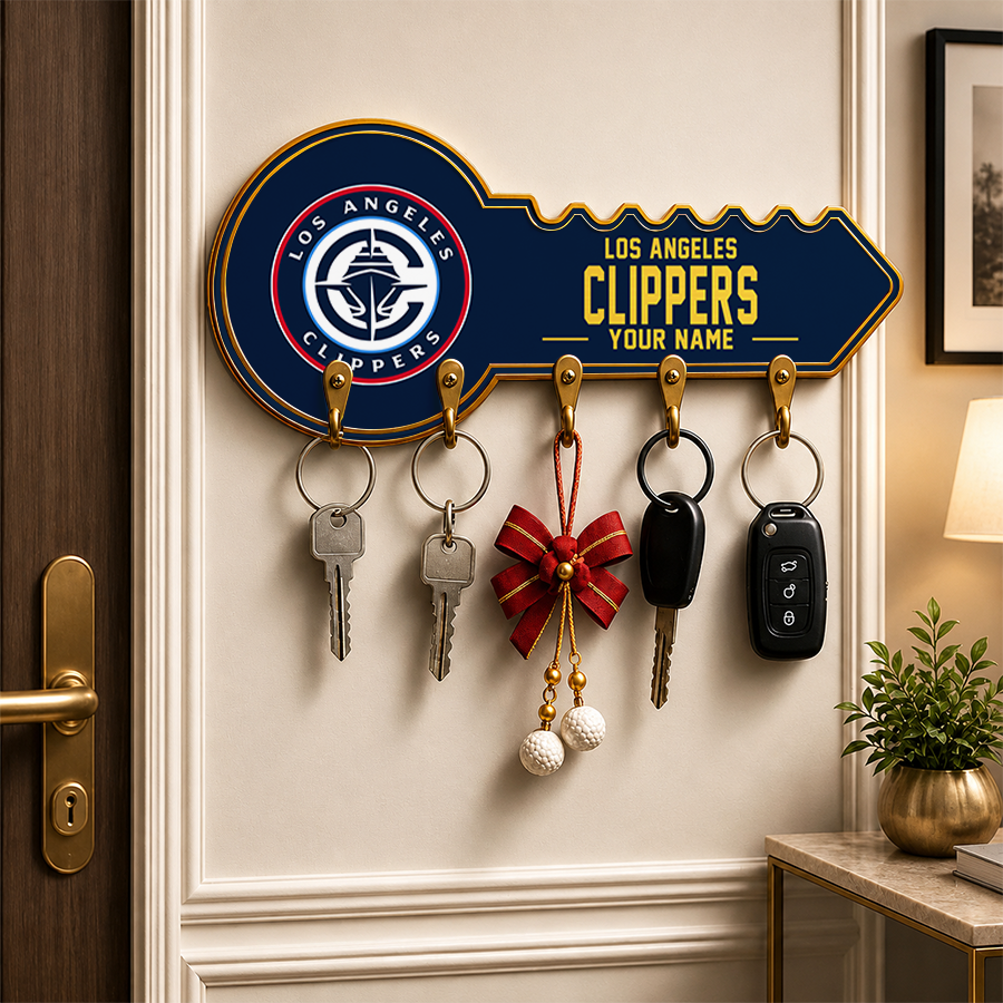 [HOT DEAL] NEW CUSTOMIZED NBA10 LCL LOS ANGELES CLIPPERS  WALL KEY HOLDER FOR HOME