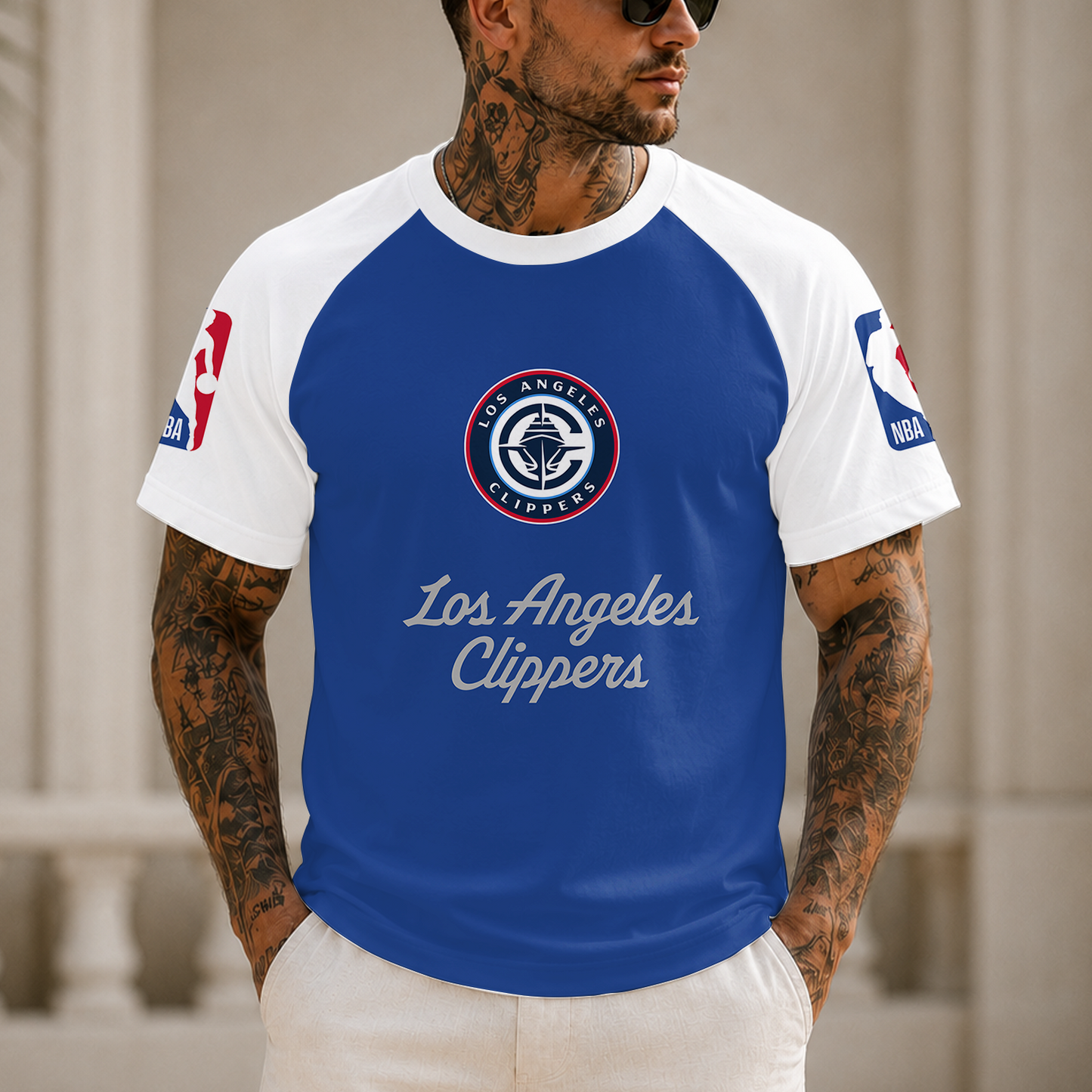 [HOT DEAL] NEW CUSTOMIZED NBA10 LCL LOS ANGELES CLIPPERS RAGLAN TEE