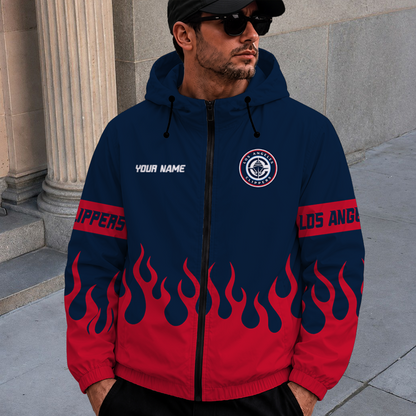 [HOT DEAL] NEW CUSTOMIZED NBA10 LCL LOS ANGELES CLIPPERS WINDBREAKER JACKET