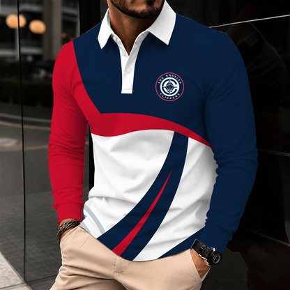 [HOT DEAL] NEW CUSTOMIZED NBA10 LCL LOS ANGELES CLIPPERS MEN LONG SLEEVE POLO