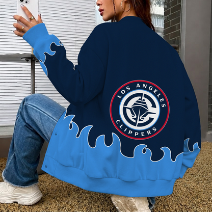 [HOT DEAL] NEW CUSTOMIZED NBA10 LCL LOS ANGELES CLIPPERS BASEBALL JACKET, SATIN VARSITY JACKET