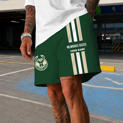 [HOT DEAL] NEW CUSTOMIZED NBA11 MBU MILWAUKEE BUCKS SHORT PANTS