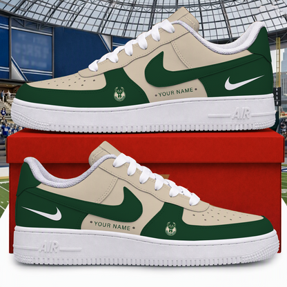 [HOT DEAL] NEW CUSTOMIZED NBA11 MBU MILWAUKEE BUCKS AF1 SHOES