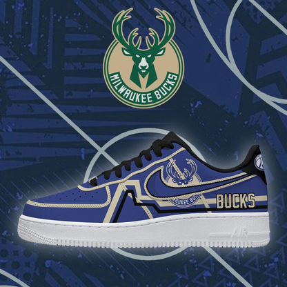 [HOT DEAL] NEW CUSTOMIZED NBA11 MBU MILWAUKEE BUCKS AF1 SHOES