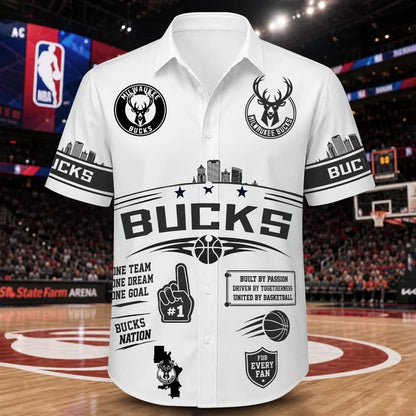 [HOT DEAL] NEW CUSTOMIZED NBA11 MBU MILWAUKEE BUCKS UNISEX HAWAIIAN SHIRT