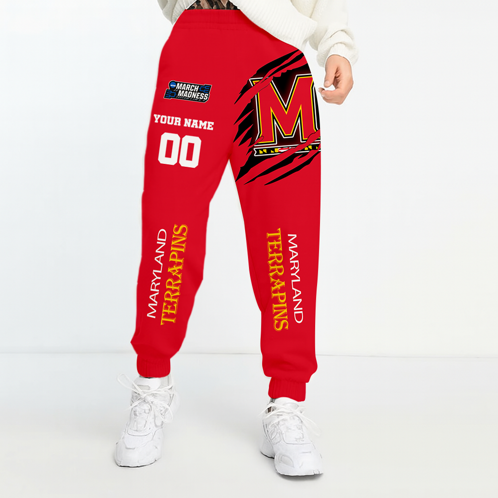 LIMITED DROP - NEW CUSTOMIZED | NCAA MAM11 MLT ML TERRAPINS UNISEX LONG PANTS