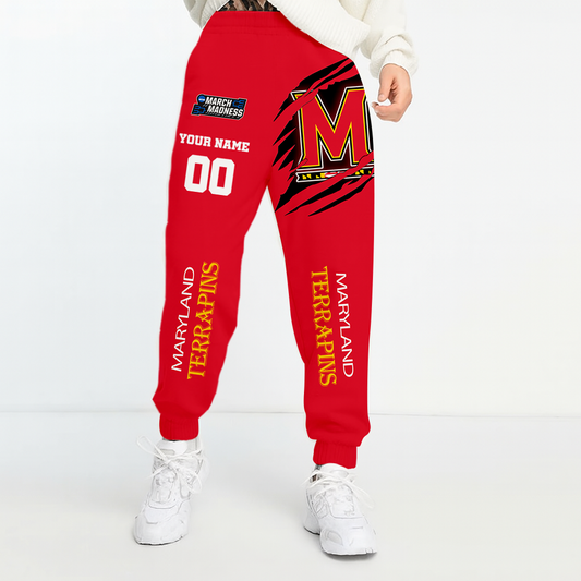LIMITED DROP - NEW CUSTOMIZED | NCAA MAM11 MLT ML TERRAPINS UNISEX LONG PANTS