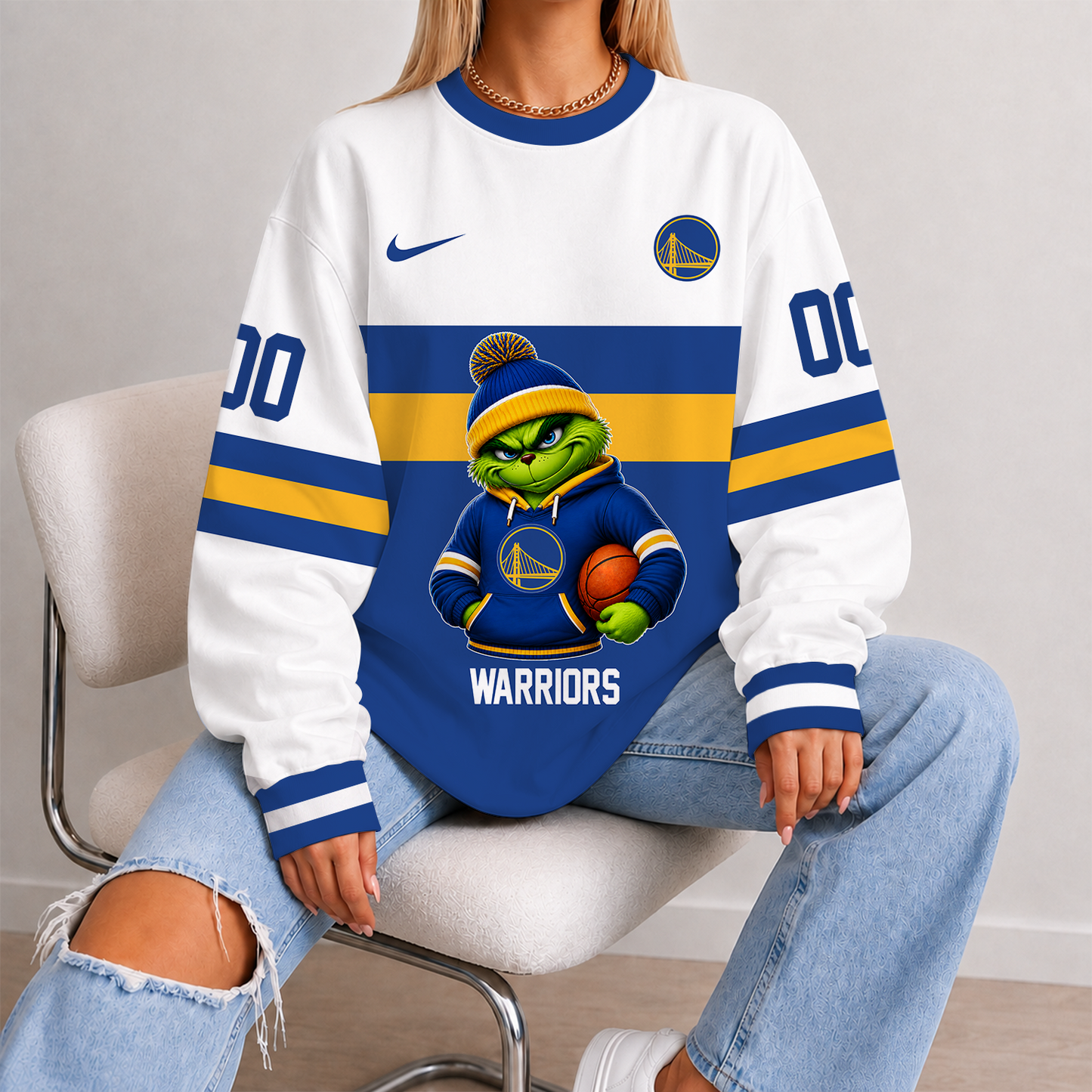 [HOT DEAL] NEW CUSTOMIZED NBA12 GSW GOLDEN STATE WARRIORS UNISEX SWEATSHIRT