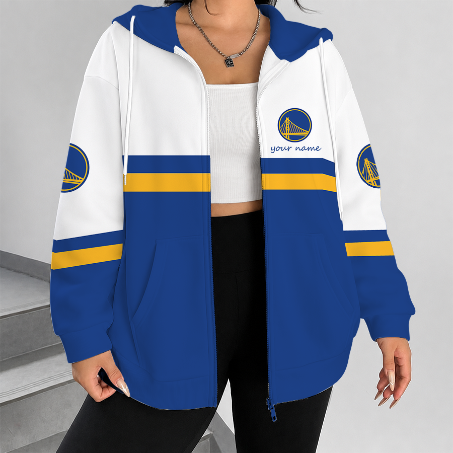 [HOT DEAL] NEW CUSTOMIZED NBA12 GSW GOLDEN STATE WARRIORS ZIP HOODIE