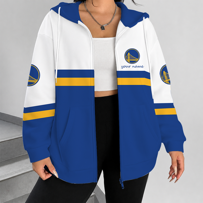 [HOT DEAL] NEW CUSTOMIZED NBA12 GSW GOLDEN STATE WARRIORS ZIP HOODIE