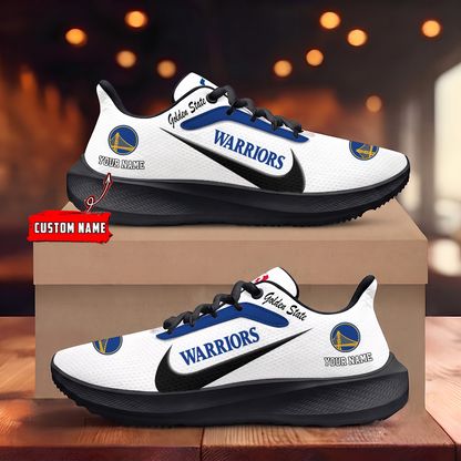 [HOT DEAL] NEW CUSTOMIZED NBA12 GSW GOLDEN STATE WARRIORS ROAD RUNNING SHOES