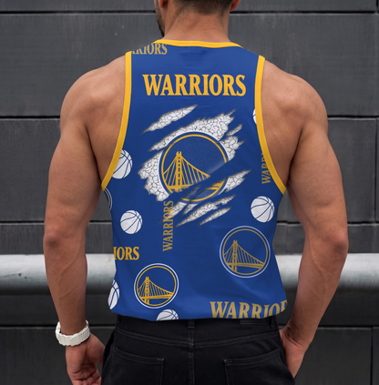 [HOT DEAL] NEW CUSTOMIZED NBA12 GSW GOLDEN STATE WARRIORS UNISEX TANK TOP