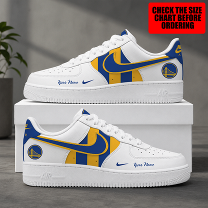 [HOT DEAL] NEW CUSTOMIZED NBA12 GSW GOLDEN STATE WARRIORS AF1 SHOES