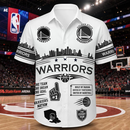 [HOT DEAL] NEW CUSTOMIZED NBA12 GSW GOLDEN STATE WARRIORS UNISEX HAWAIIAN SHIRT