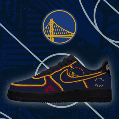 [HOT DEAL] NEW CUSTOMIZED NBA12 GSW GOLDEN STATE WARRIORS AF1 SHOES