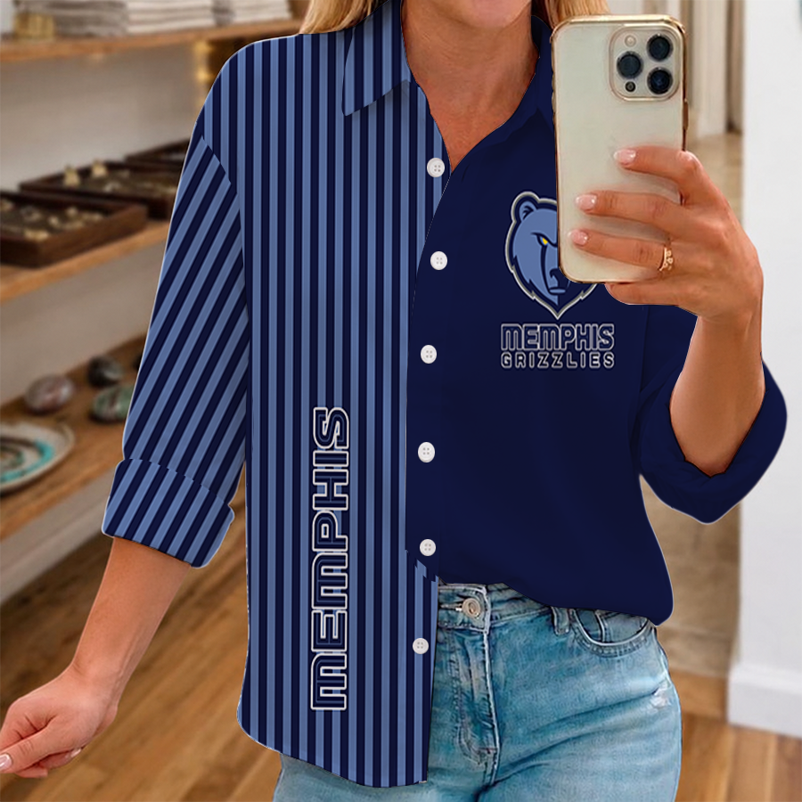 [HOT DEAL] NEW CUSTOMIZED NBA13 MGR MEMPHIS GRIZZLIES WOMEN CASUAL SHIRT FOR FAN