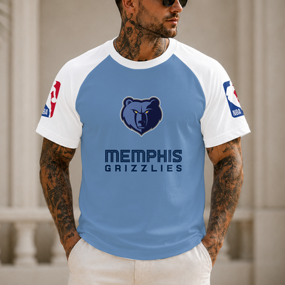 [HOT DEAL] NEW CUSTOMIZED NBA13 MGR MEMPHIS GRIZZLIES RAGLAN TEE