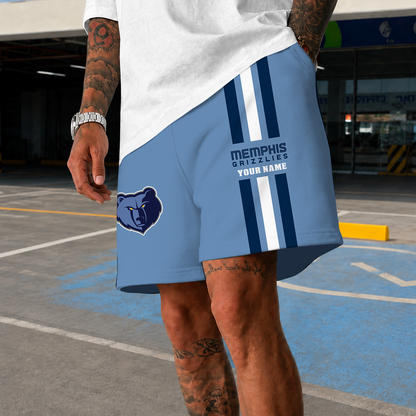 [HOT DEAL] NEW CUSTOMIZED NBA13 MGR MEMPHIS GRIZZLIES SHORT PANTS