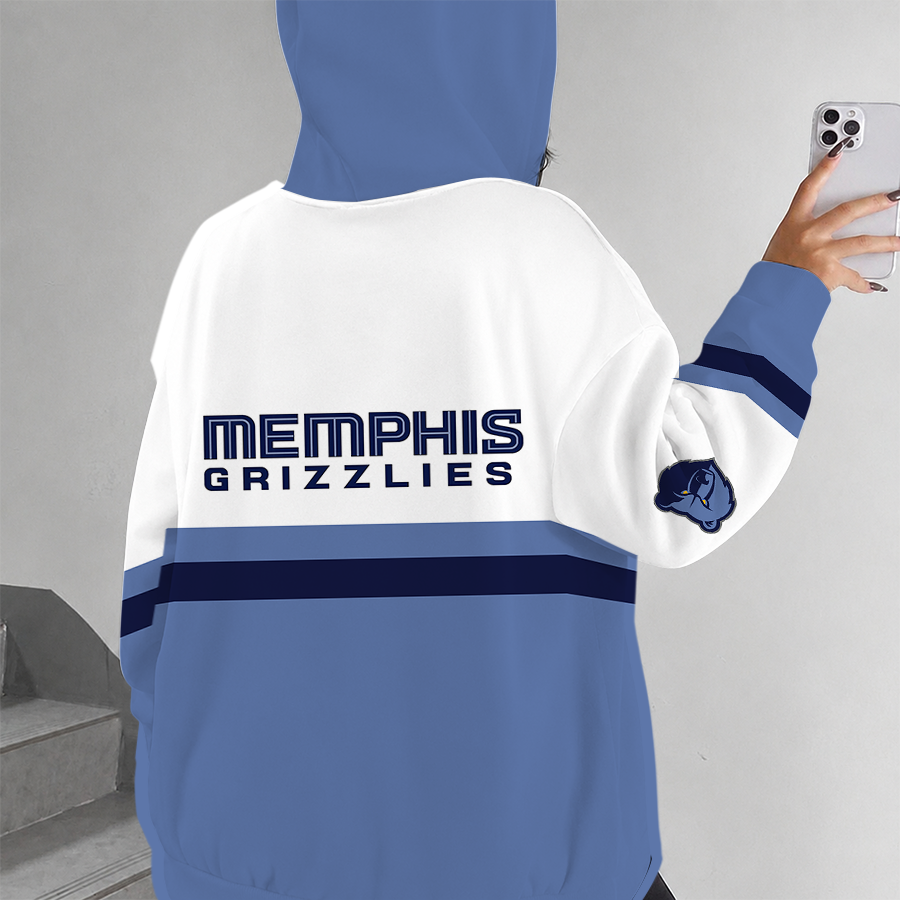 [HOT DEAL] NEW CUSTOMIZED NBA13 MGR MEMPHIS GRIZZLIES ZIP HOODIE