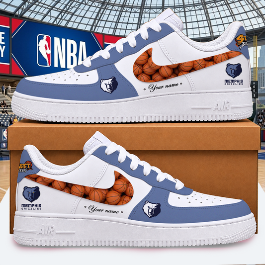 [HOT DEAL] NEW CUSTOMIZED NBA13 MGR MEMPHIS GRIZZLIES AF1 SHOES