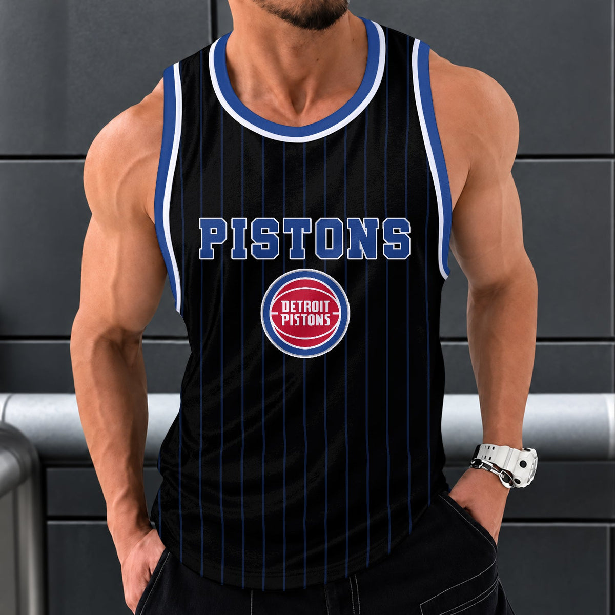 [HOT DEAL] NEW CUSTOMIZED NBA14 DPI DETROIT PISTONS UNISEX TANK TOP
