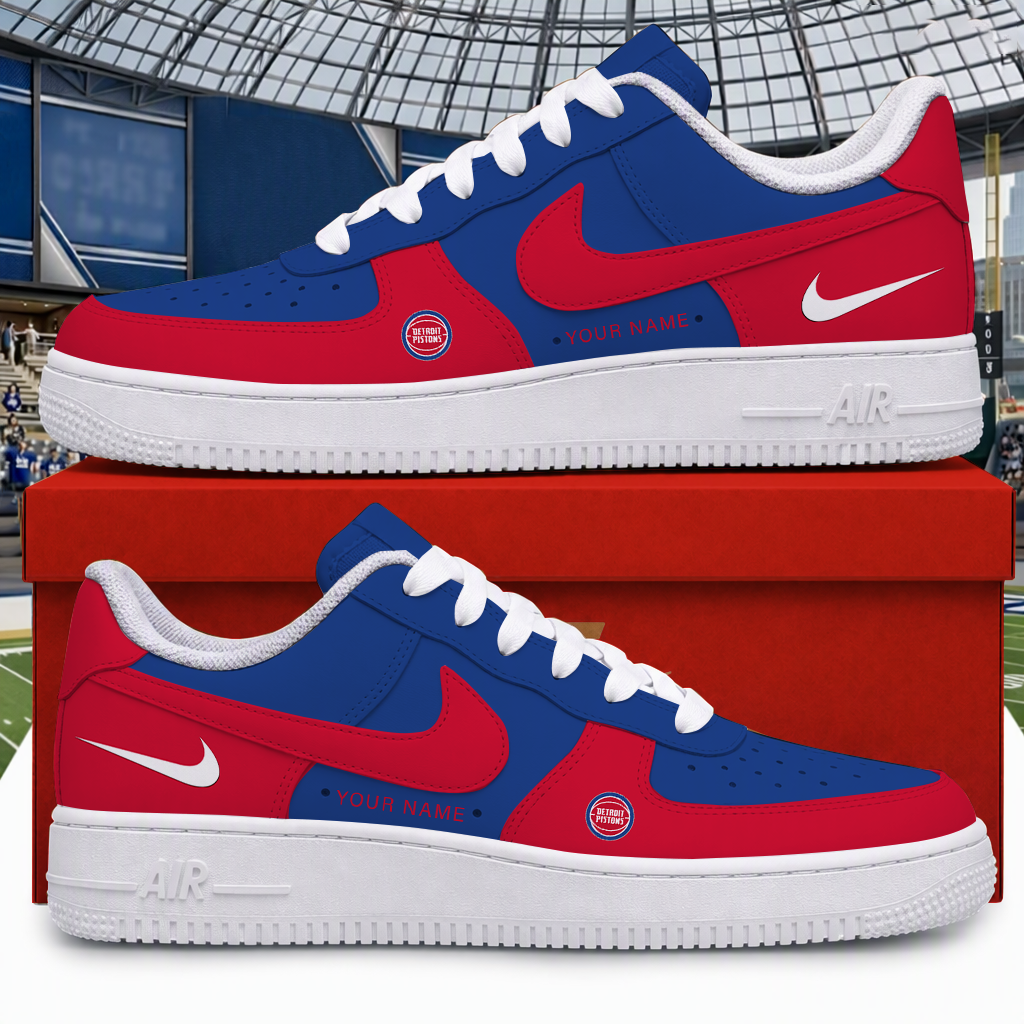 [HOT DEAL] NEW CUSTOMIZED NBA14 DPI DETROIT PISTONS AF1 SHOES