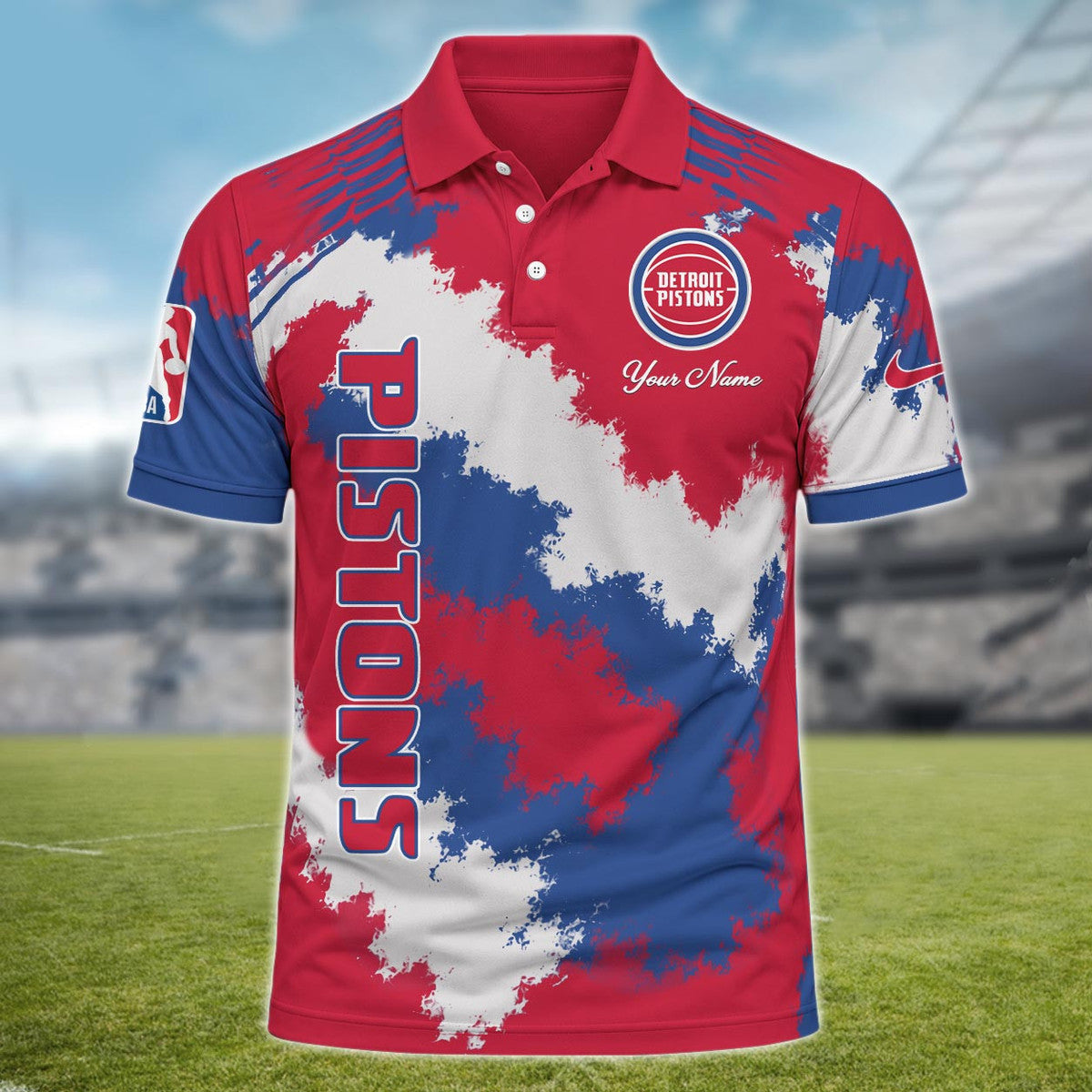 [HOT DEAL] NEW CUSTOMIZED NBA14 DPI DETROIT PISTONS MULTICOLOR POLO SHIRT