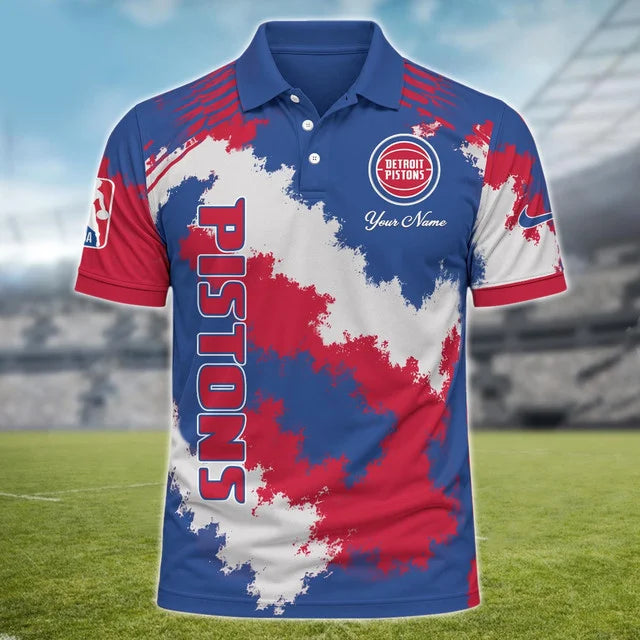 [HOT DEAL] NEW CUSTOMIZED NBA14 DPI DETROIT PISTONS MULTICOLOR POLO SHIRT