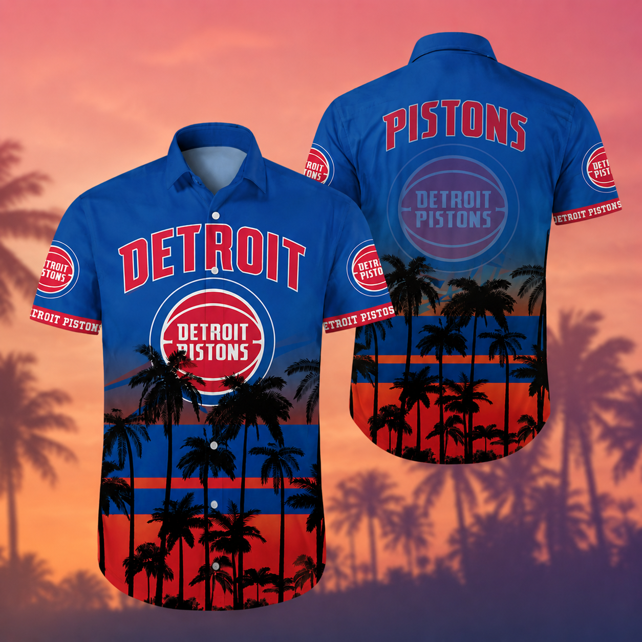 [HOT DEAL] NEW CUSTOMIZED NBA14 DPI DETROIT PISTONS UNISEX HAWAIIAN SHIRT