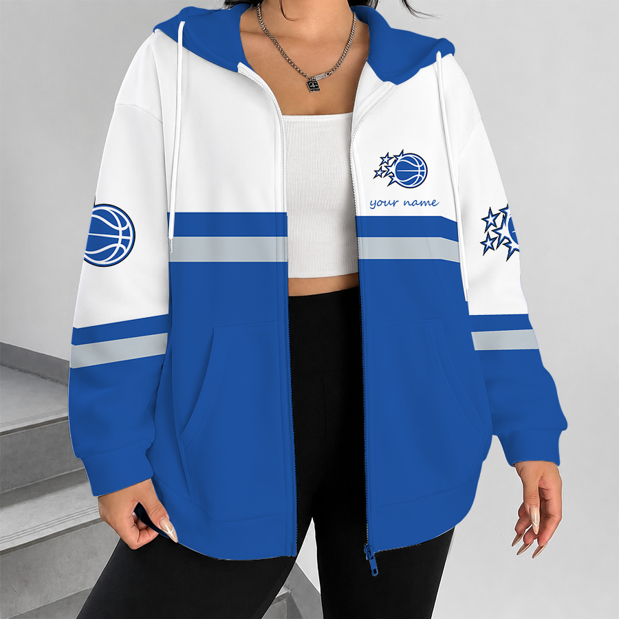 [HOT DEAL] NEW CUSTOMIZED NBA15 OMA ORLANDO MAGIC ZIP HOODIE
