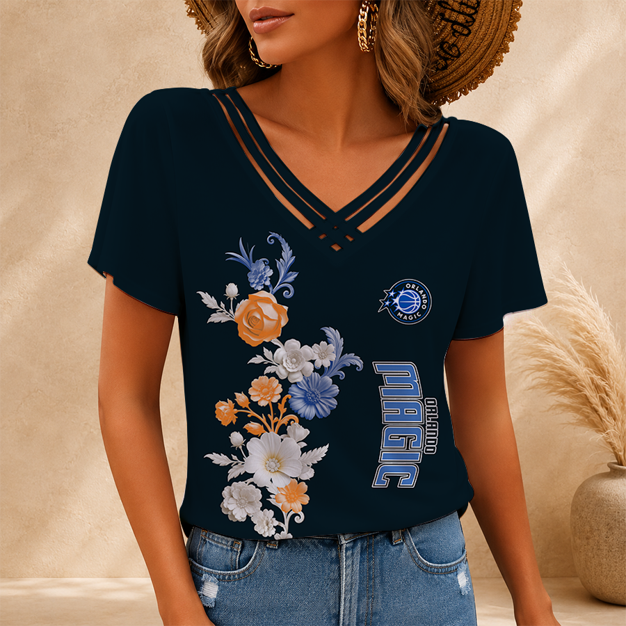 [HOT DEAL] NEW CUSTOMIZED NBA15 OMA ORLANDO MAGIC V-NECK SHIRT