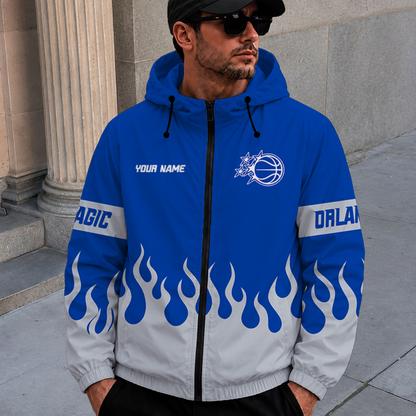 [HOT DEAL] NEW CUSTOMIZED NBA15 OMA ORLANDO MAGIC WINDBREAKER JACKET