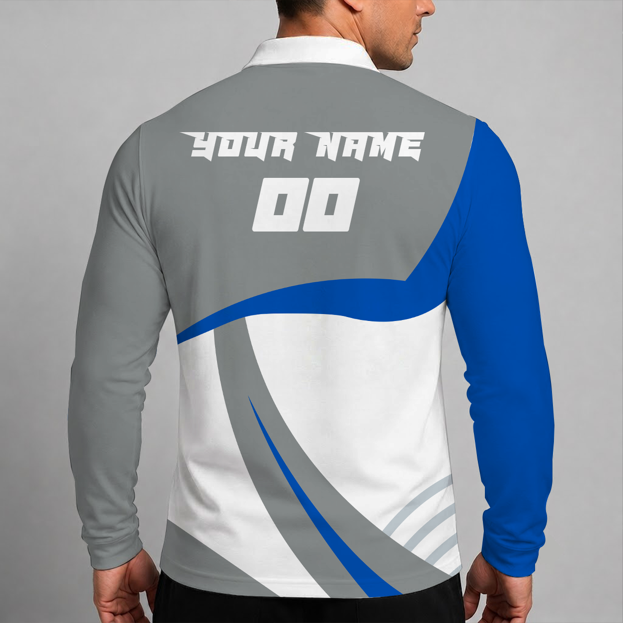 [HOT DEAL] NEW CUSTOMIZED NBA15 OMA ORLANDO MAGIC MEN LONG SLEEVE POLO