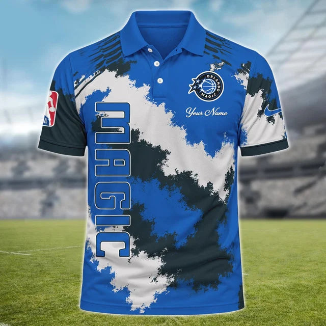 [HOT DEAL] NEW CUSTOMIZED NBA15 OMA ORLANDO MAGIC MULTICOLOR POLO SHIRT