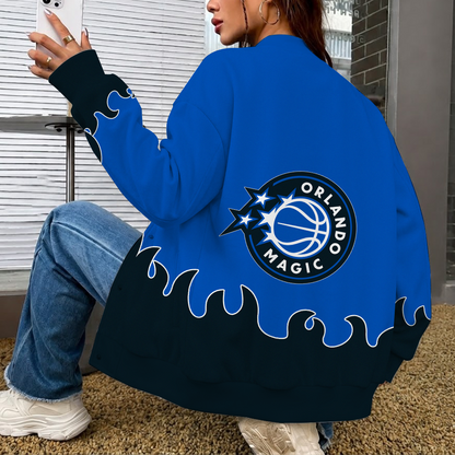 [HOT DEAL] NEW CUSTOMIZED NBA15 OMA ORLANDO MAGIC BASEBALL JACKET, SATIN VARSITY JACKET