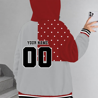 [FAN FAVORITE] NEW CUSTOMIZED NCAA CFH15 UMM UMASS MINUTEWOMEN STRAPPY ZIP HOODIE