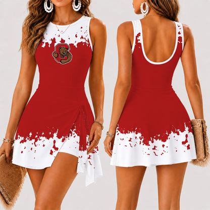 [FAN FAVORITE] NEW CUSTOMIZED NCAA MFF16 CBR CORNELL BIG RED WOMEN'S SUMMER SKORT DRESS