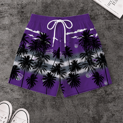 [HOT DEAL] NEW CUSTOMIZED NBA16 SKI SACRAMENTO KINGS SHORT PANTS