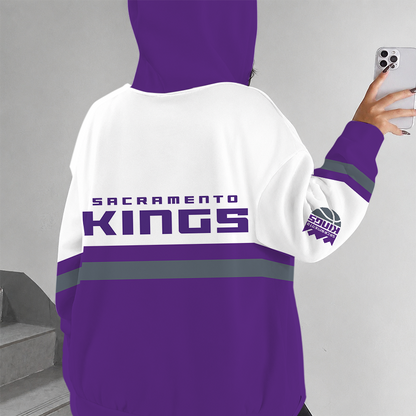 [HOT DEAL] NEW CUSTOMIZED NBA16 SKI SACRAMENTO KINGS ZIP HOODIE