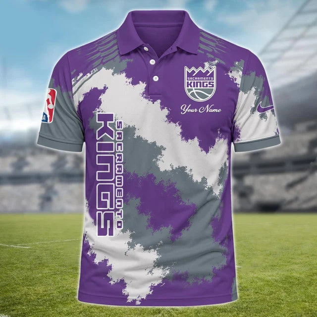[HOT DEAL] NEW CUSTOMIZED NBA16 SKI SACRAMENTO KINGS MULTICOLOR POLO SHIRT