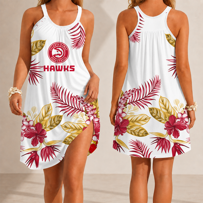 [HOT DEAL] NEW CUSTOMIZED NBA17 AHA ATLANTA HAWKS CAMISOLE DRESS
