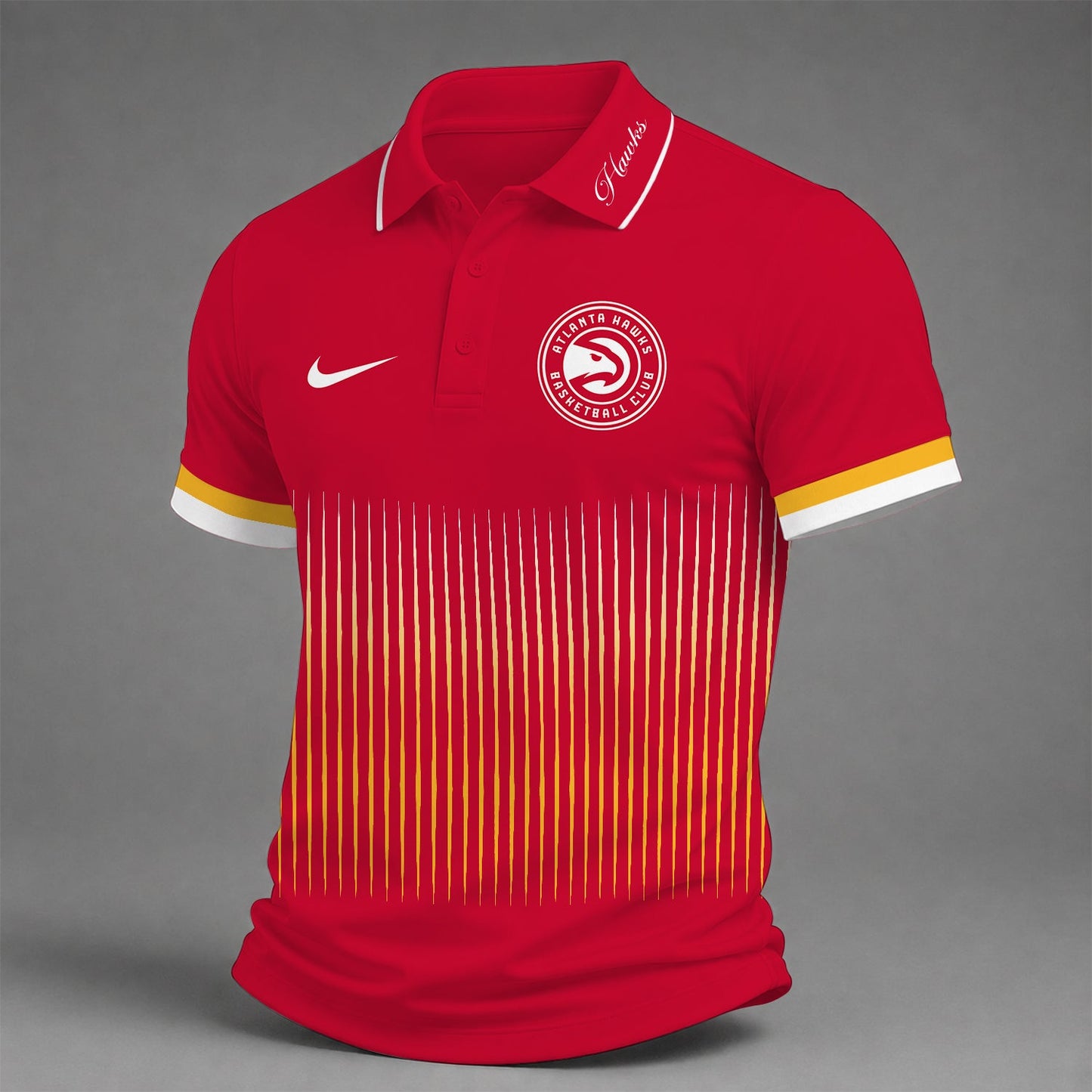 [HOT DEAL] NEW CUSTOMIZED NBA17 AHA ATLANTA HAWKS POLO SHIRT